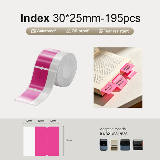 NiiMbot B21/B3S/B1/B31 30*25mm 195pcs Thermal Labels