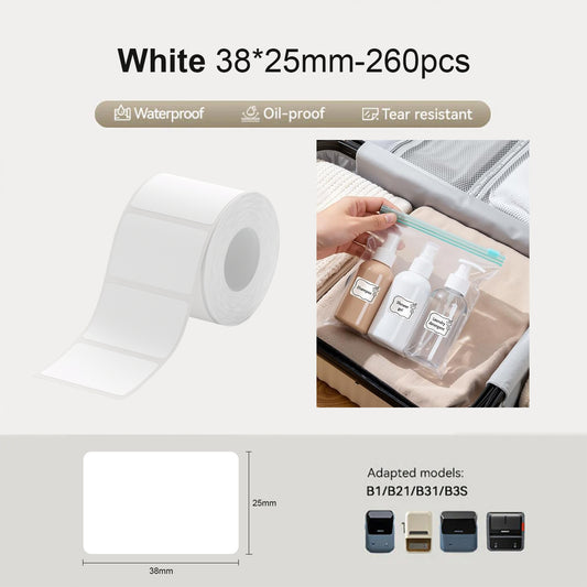 Niimbot B21/B3S/B1/B31 38*25mm 260Pcs White Thermal Label