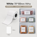 Niimbot B31/B3S/B4 70*100mm 75Pcs White Freezer Thermal Labels