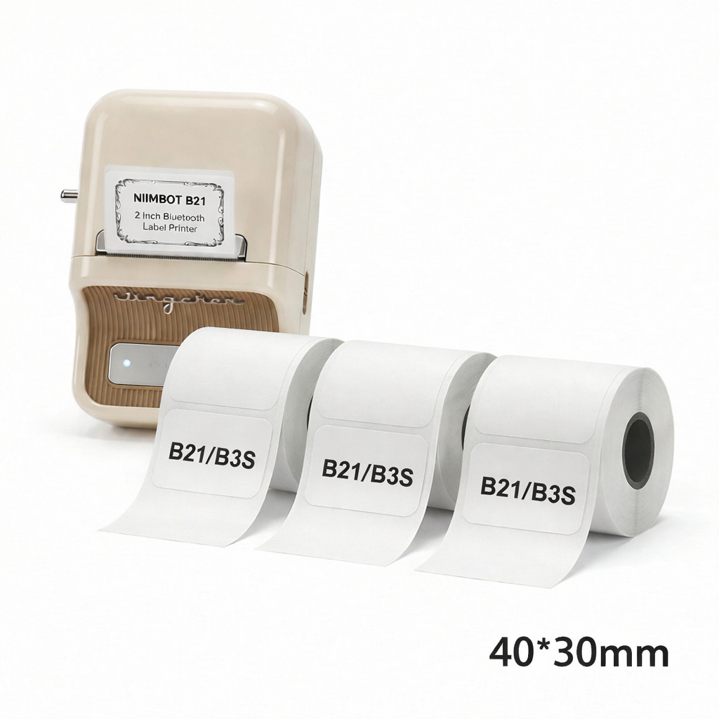 B21 Labeling Kit (Printer + 3 Rolls Frozen 40*30mm Labels) — Restaurant & Kitchen Use