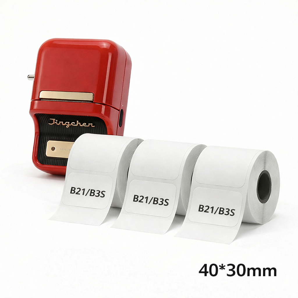 B21 Labeling Kit (Printer + 3 Rolls Frozen 40*30mm Labels) — Restaurant & Kitchen Use