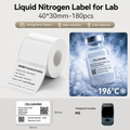 Niimbot M2_H/M3 40*30mm 180Pcs White Liquid Nitrogen Thermal Transfer Label For Lab