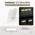 Niimbot D11/D110/D101/H1S 13.5*35mm 90Pcs Luminous Thermal Labels