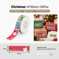 Niimbot D11/D110/D101/H1S 14*50mm 125Pcs Christmas Name Labels