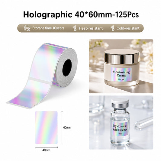 Niimbot M2_H/M3 40*60mm 125pcs Hologram Thermal Transfer Labels
