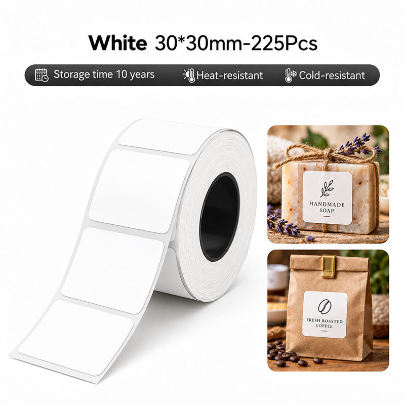 Niimbot M2_H/M3 30*30mm 225pcs White Thermal Transfer Labels
