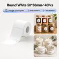 Niimbot M2_H/M3 50*50mm 140Pcs Round White Thermal Transfer Labels