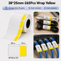 Niimbot M2_H 38*25mm 265pcs Wrap Yellow Thermal Transfer Labels