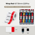 Niimbot M2_H/M3 42*30mm 225pcs Wrap Red Thermal Transfer Labels