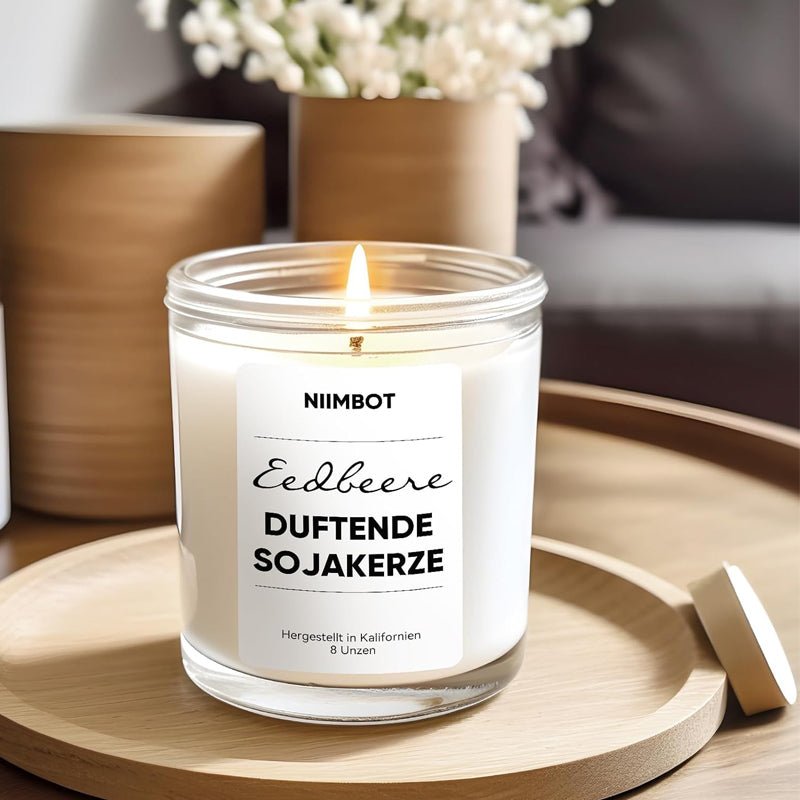 NIIMBOT B21 Candle & Oil Bundle – Waterproof Labels for Candle Jars, Essential Oil Bottles & DIY Products