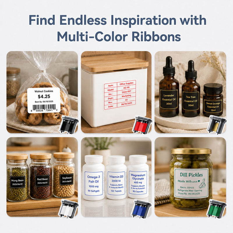 NIIMBOT M2_H Candle & Oil Bundle – Waterproof Labels for Candle Jars, Essential Oil Bottles & DIY Products