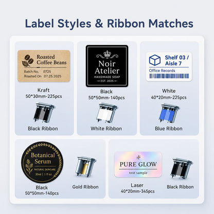NIIMBOT M2_H Candle & Oil Bundle – Waterproof Labels for Candle Jars, Essential Oil Bottles & DIY Products