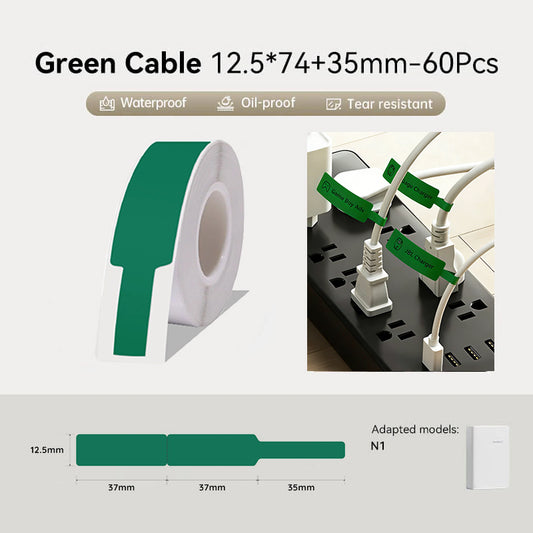 Niimbot N1 Thermal Transfer PET Cable Label Stickers