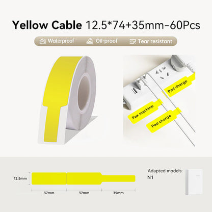 Niimbot N1 Thermal Transfer PET Cable Label Stickers