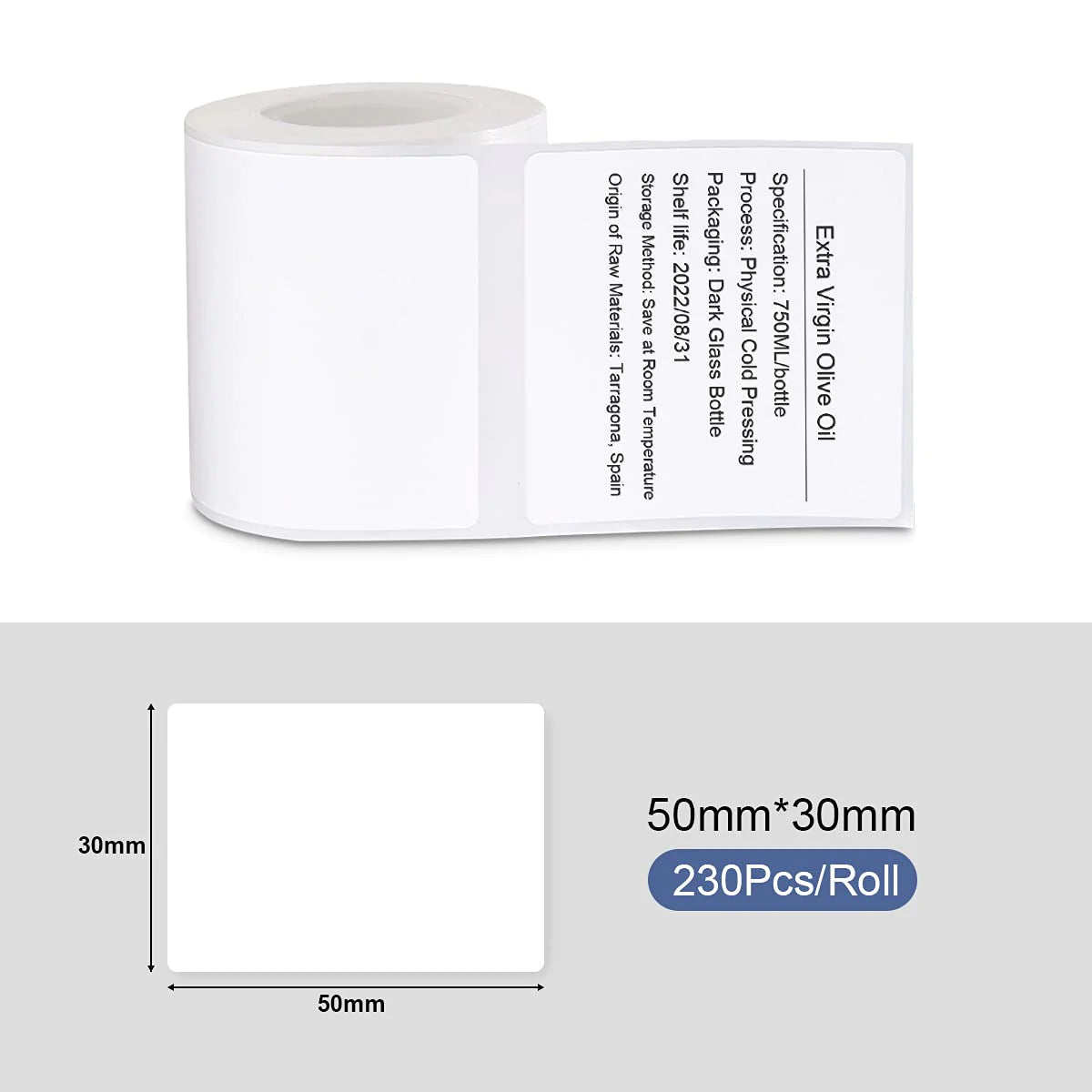 NiiMbot B21/B3S/B1/B31 50*30mm White Thermal Label