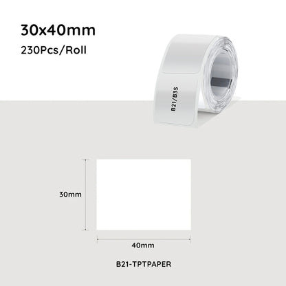 Niimbot B21/B3S/B1/B31 40*30mm Transparent Thermal Label