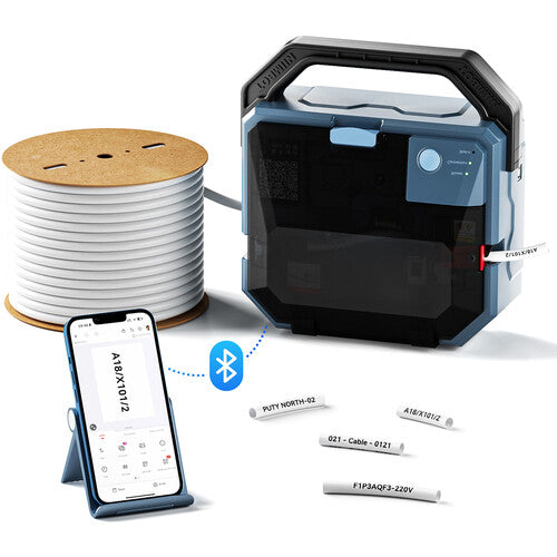 NIIMBOT C1 Cable Sleeve Printer 300 DPI Thermal Transfer, Prints on Heat Shrink Tubing & Marker Sleeves for Electricians & Network Technicians