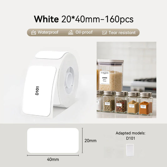 3 Rolls- Niimbot D101 20*40mm Thermal Label Paper