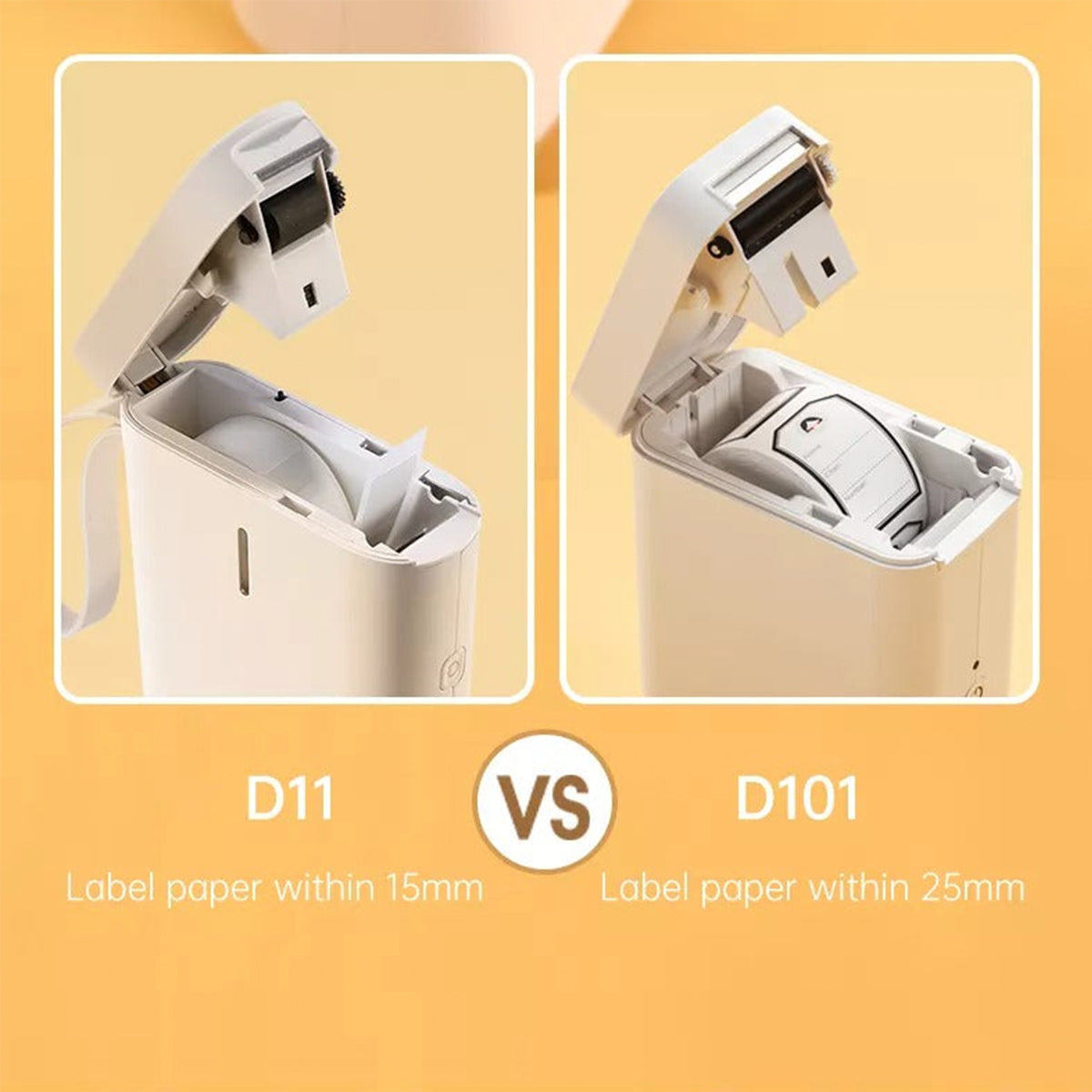 NIIMBOT D101 Portable Bluetooth Thermal Label Printer Label Maker 1- Inch for Phone Pad Easy to Use Office Home Organization