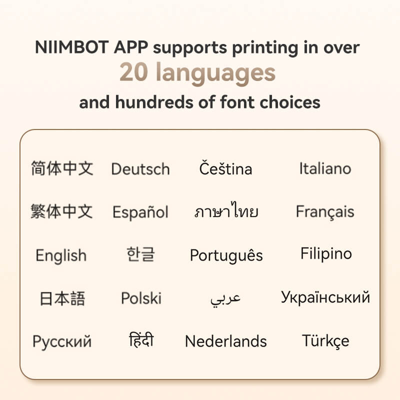 NIIMBOT D110_M Mini Upgraded Version Portable Bluetooth Thermal Label Printer Label Maker for Kitchen & Fridge Food Prep, Student & Study Organization