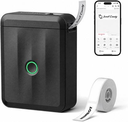 NIIMBOT D110_M Mini Upgraded Version Portable Bluetooth Thermal Label Printer Label Maker for Kitchen & Fridge Food Prep, Student & Study Organization