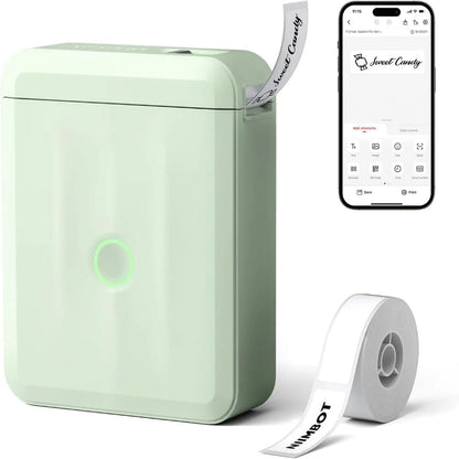 NIIMBOT D110_M Mini Upgraded Version Portable Bluetooth Thermal Label Printer Label Maker for Kitchen & Fridge Food Prep, Student & Study Organization