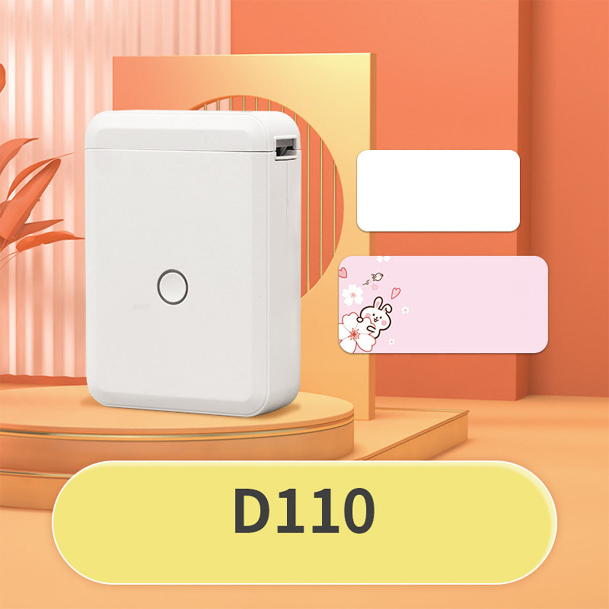 NIIMBOT D110 Mini Upgraded Version Portable Bluetooth Thermal Label Printer Label Maker for Kitchen & Fridge Food Prep, Student & Study Organization