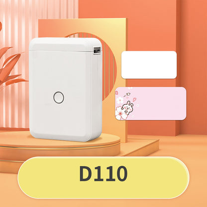 NIIMBOT D110 Mini Upgraded Version Portable Bluetooth Thermal Label Printer Label Maker for Kitchen & Fridge Food Prep, Student & Study Organization