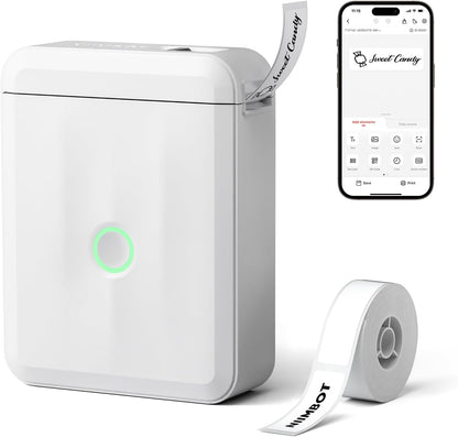 NIIMBOT D110_M Mini Upgraded Version Portable Bluetooth Thermal Label Printer Label Maker for Kitchen & Fridge Food Prep, Student & Study Organization