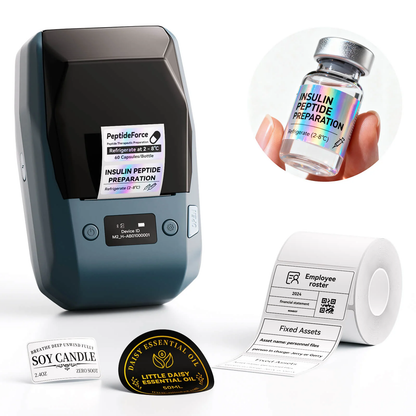 Niimbot M2_H Thermal Transfer Label Printer 300DPI Bluetooth Maker for PC & Mobile, 20-50mm for Office & Outdoor Use