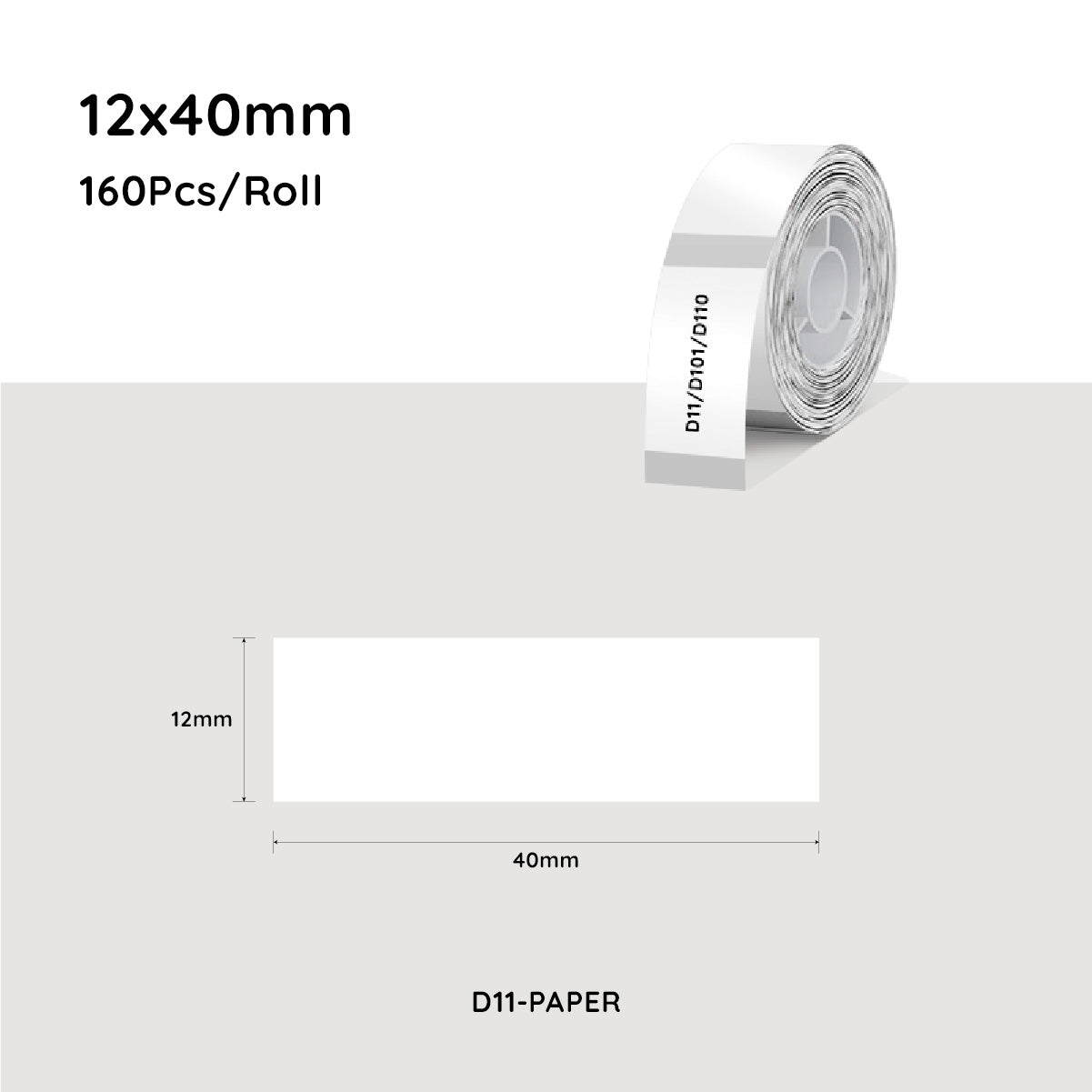 NiiMbot Thermal Label Paper Waterproof Oil-proof Label Sticker For D11/D101/D110