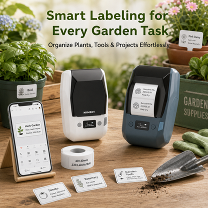 NIIMBOT M2_H Horticulture Plant Nursery Garden Bundle - Durable, Waterproof & UV-Resistant Plant Labels