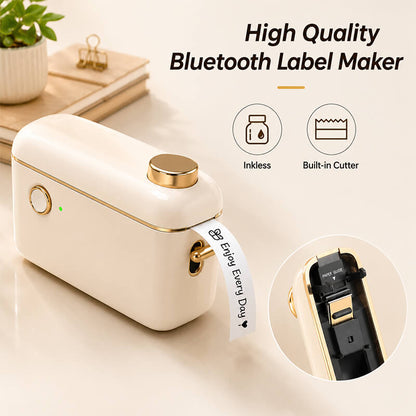 NIIMBOT H1S Portable Bluetooth Thermal Label Printer Half_Inch Rechargeable Continuous Label Thermal Label Printer for Home School Office Organization