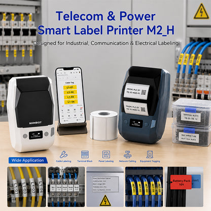 NIIMBOT M2_H Industrial Labeling Bundle for Electrician & Telecom