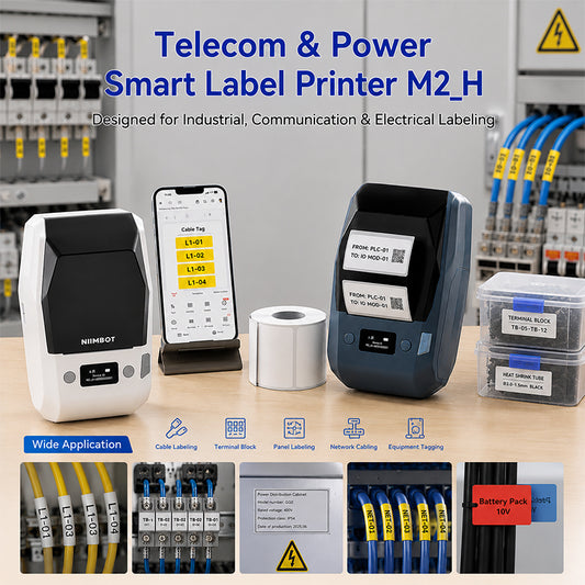 NIIMBOT M2_H Industrial Labeling Bundle for Electrician & Telecom