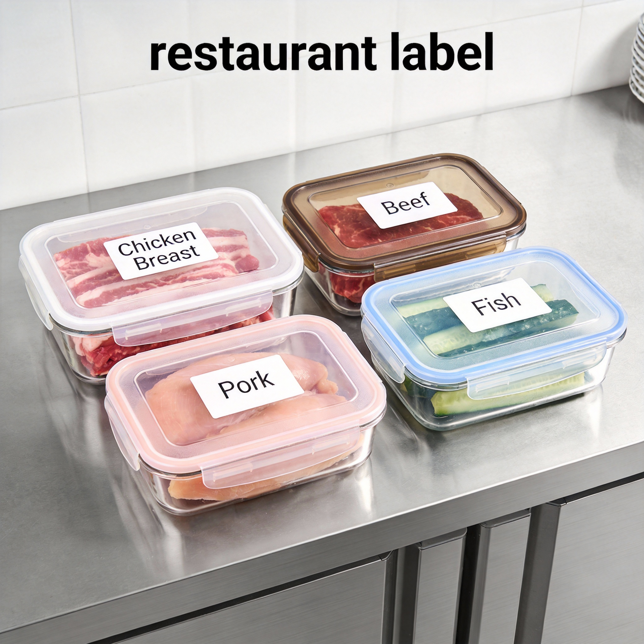 B21 Labeling Kit (Printer + 3 Rolls 50×30mm Labels) — Restaurant & Kitchen Use