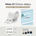 Niimbot B21/B3S/B1/B31 25*15/2mm 460Pcs White Thermal Label