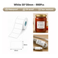 Niimbot K2/K3 50*30mm 900Pcs White Thermal Label