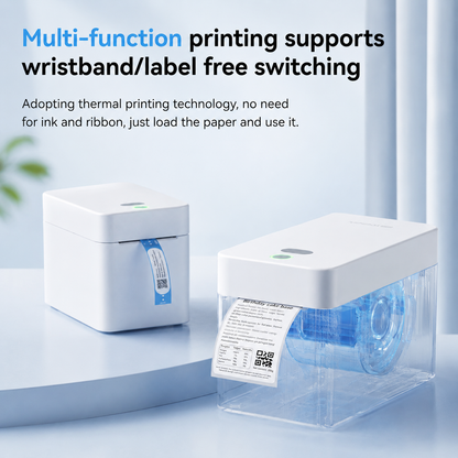 NIIMBOT K2 2Inch Desktop Thermal Printer, Bluetooth Inkless Label Maker for Wristband, Medical, Amusement Park