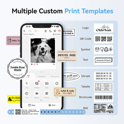 NIIMBOT K2 2Inch Desktop Thermal Label Printer – Inkless, Wireless Bluetooth for Small Business & Home Office