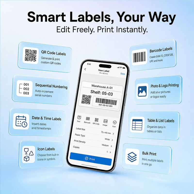 NIIMBOT B21 Kitchen Bundle – Label Maker for Kitchen Organization