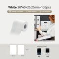 Niimbot M2/M3 20*40+25.25mm 135Pcs White Thermal Transfer Labels