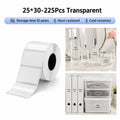 Niimbot M2_H/M3 25*30mm 225pcs Transparent Thermal Transfer Labels