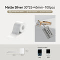 Niimbot M2/M3 30*25+45mm 100Pcs Thermal Transfer Labels Matte Silver Jewelry