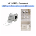 Niimbot M2_H/M3 40*20mm 325pcs Transparent Thermal Transfer Labels
