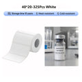Niimbot M2_H/M3 40*20mm 325pcs White Thermal Transfer Labels