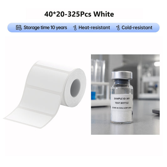 Niimbot M2/M3 40*20mm 325pcs White Thermal Transfer Labels