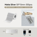 Niimbot M2_H/M3 50*15mm 355Pcs Thermal Transfer Label Matte Silver Jewelry with Hole