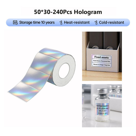 Niimbot M2/M3 50*30mm 240Pcs Holographic Thermal Transfer Label