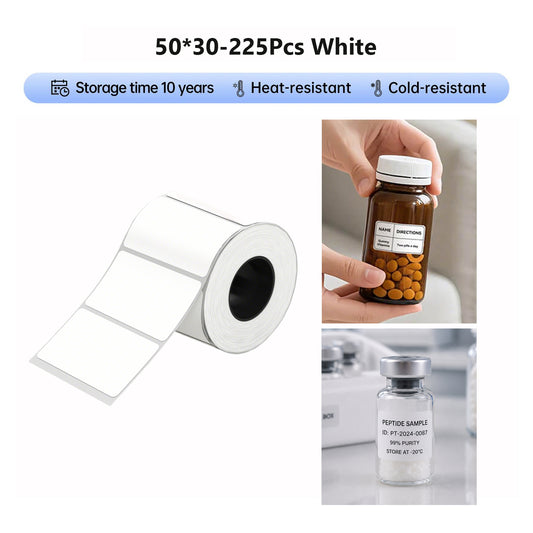 Niimbot M2/M3 50*30mm 225pcs White Thermal Transfer Labels